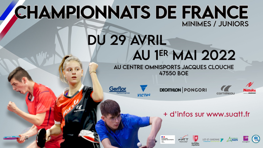 Championnats de France minimes Juniors 2022 à Agen