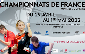 Championnats de France minimes Juniors 2022 à Agen