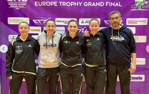 Résultats Coupe d'Europe ETTU Trophy : belle 3ème place