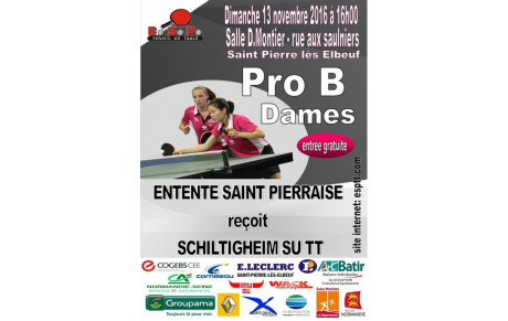 PRO B Dames 5eme journée 2016/2017 à domicile