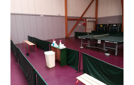 Retour dans notre salle dans le respect du protocole