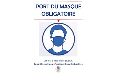 PORT DU MASQUE OBLIGATOIRE