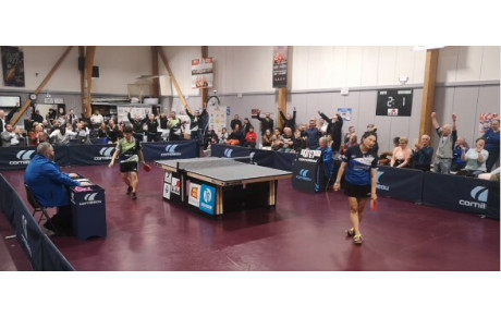 En demi finale aller titre Championnes de France Pro Dames : Saint Pierre 03 Etival 01