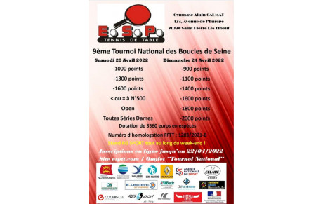 9ème tournoi national des Boucles de Seine