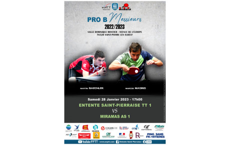 PRO B Messieurs : dernière rencontre de poule ESPTT reçoit Miramas