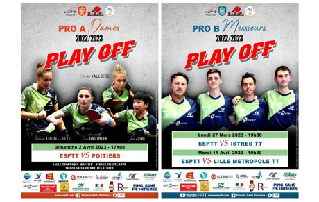 Prochaines journées PRO à domicile (Play Off)